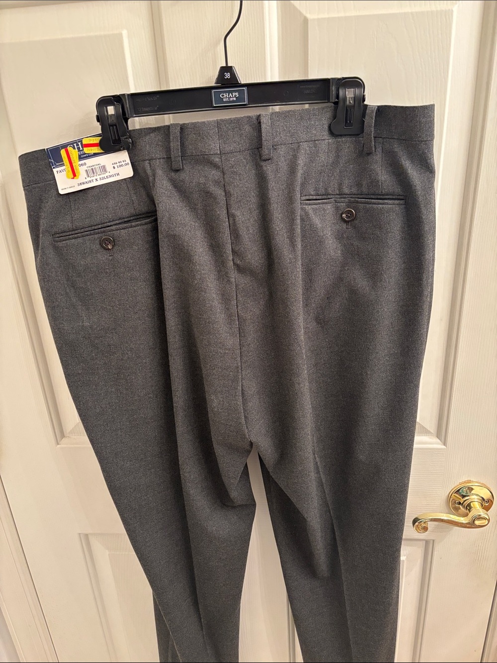 Chaps Men's Dress Pants - Charcoal